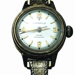 Bulova Caravelle Manual Wind Watch Vintage 1960 Water Resistant Stainless Steel